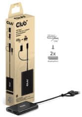 Club 3D Video hub MST USB-C (USB-A adapter) 2xDP-re 4K60Hz Video splitter (CSV-1478)