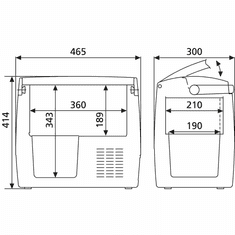 Dometic CoolFreeze CDF 18 Hordozható Kompresszoros Hűtőláda És Fagyasztó, 18 L - Szürke/Fekete (9600000460)