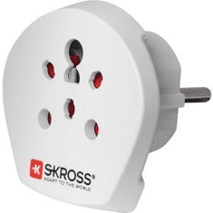 Skross India-Israel-Denmark to Europe utazó adapter (SKR-INDISRDENTOEU) (SKR-INDISRDENTOEU)