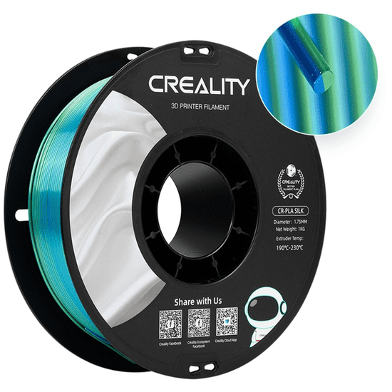 Creality 3301120011 Filament CR-Silk PLA 1.75mm 1kg - Kék/Zöld (3301120011)