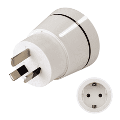 Hama 00223434 tápcsatlakozó átalakító I típus (AU) C típus (Europlug) + F típus Fehér (223434)