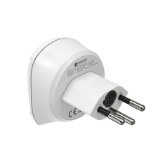 Hama 00223482 tápcsatlakozó átalakító J típus C típus (Europlug) + F típus Fehér (223482)