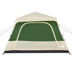 Vidaxl 10 személyes zöld kupola alakú felugró családi sátor 4004239