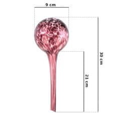 botle 4x üveg öntözőadagoló golyó szobanövényekhez lila 310 ml-es üveg öntözőgolyó készlet