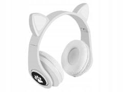 Verk 04116 Cat vezeték nélküli fejhallgató Bluetooth 5.0 kilinccsel, fehér