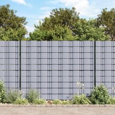 Vidaxl világosszürke kerti PVC árnyékoló kerítés 70 x 0,19 m 41619