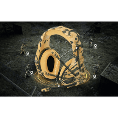 Onikuma K1-B vezetékes gaming fejhallgató sárga (K1-B Yellow)