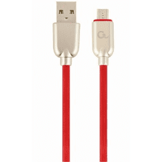 Gembird USB 2.0 A -> USB micro-B M/M adatkábel 1m piros (CC-USB2R-AMmBM-1M-R ) (CC-USB2R-AMmBM-1M-R)