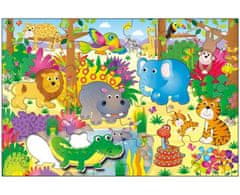 Galt Nagy padló puzzle - állatok a dzsungelben