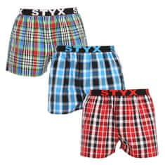 Styx 3PACK Tarka férfi klasszikus boxeralsó sport gumi (3B103436) - méret XXL