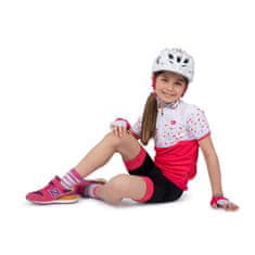 Missy gyermek kerékpáros sisak fehér ruházat méret S-M