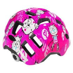 Kitty 2.0 gyermek kerékpáros sisak rózsaszín ruházat mérete S-M