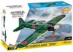 Cobi 5861 II. világháborús Mitsubishi A6M2 Zero, 1:48, 170 LE