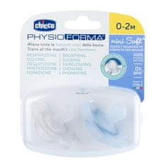 Chicco Soother Physio Mini Soft teljes szilikon 0-2m fiú 2 db