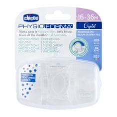 Chicco Soother Physio Luxe teljes szilikon 16-36m kristály 2 db