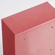 Zeller Gyógyszeres szekrény fali fém piros 25x12x45cm