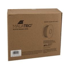 Malatec PLA 3D izzószál 1 kg 1,75 mm - fehér Malatec 22041 