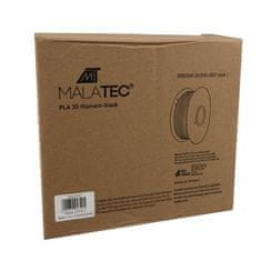 Malatec PLA 3D izzószál 1 kg 1,75 mm - fekete Malatec 22040 