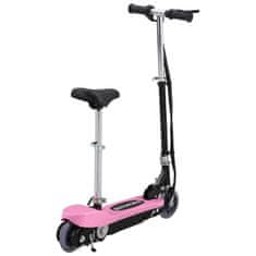 Vidaxl rózsaszín elektromos roller üléssel 120 W 91958