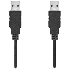 Nedis CCGL60000BK10 USB-A USB-A Összekötő kábel 1m - Fekete