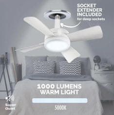 X TECH 2 az 1-ben Lámpa és ventilátor, távirányitóval