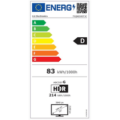 LG 75QNED85T3C QNED Smart TV, LED TV, LCD 4K Ultra HD TV,HDR, 189 cm (75QNED85T3C)