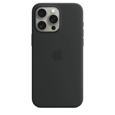 Apple iPhone 15 Pro Max Szilikon Magsafe tok,Fekete (APPLE-MT1M3ZM-A)