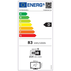LG 75QNED86T3A QNED Smart TV, LED TV, LCD 4K Ultra HD TV,HDR, 189 cm (75QNED86T3A)