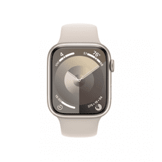 Apple Watch S9 45mm fényes Alu tok,Csillagfény sport szíj (M/L) (APPLE-MR973QH-A)