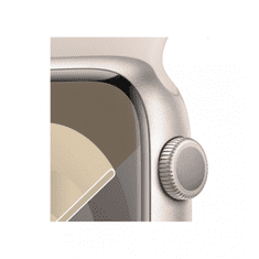 Apple Watch S9 45mm fényes Alu tok,Csillagfény sport szíj (M/L) (APPLE-MR973QH-A)