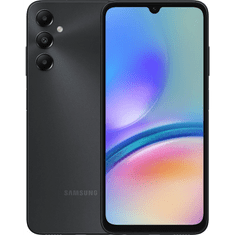 SAMSUNG Galaxy A05s 4/64GB Dual SIM Okostelefon - Fekete + Domino SIM kártya (A057G GALAXY A05S DS 4/64 BLACK DOMINO)