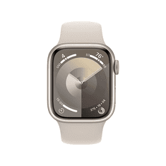 Apple Watch S9 GPS 41mm Alumínium tok,Csillagfény sport szíj S/M (APPLE-MR8T3QH-A)