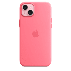Apple iPhone 15 Plus MagSafe-rögzítésű szilikontok - Rózsaszín (MWNE3ZM/A)