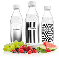 SodaStream FUSE Black & White Triopack szénsavasító palackok (FUSE Black &amp; White Triopack)