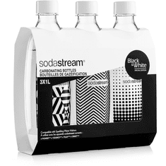 SodaStream FUSE Black & White Triopack szénsavasító palackok (FUSE Black &amp; White Triopack)