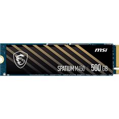 MSI SPATIUM M450 PCIe 4.0 NVMe M.2 500GB PCI Express 4.0 3D NAND (S78-440K090-P83)