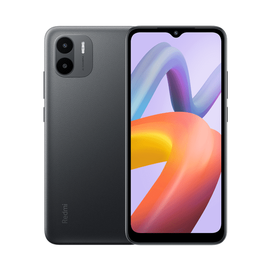 Xiaomi Redmi A2 2/32GB Dual SIM Okostelefon - Fekete + Domino Quick Csomag (REDMI A2 DS 2/32 BLACK DOMINO)