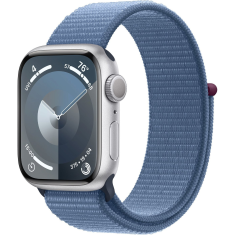 Apple Watch Series 9 GPS 41mm ezüst alumíniumtok, télkék sportpánt (MR923QC/A) (MR923QC/A)