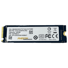 MSI 256GB Phison M.2 NVMe SSD meghajtó (EM280256GYTCTAS-E13T2MS) (EM280256GYTCTAS-E13T2MS)