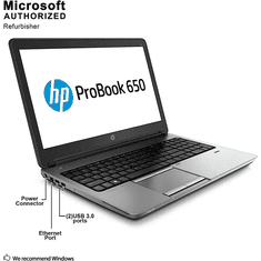 HP ProBook 650 G1 Notebook Ezüst (15.6" / Intel i5-4210M / 4GB / 180GB SSD) - Használt (HP650G1_I5-4210M_4_180SSD_NOCAM_HD_US_INT_A)