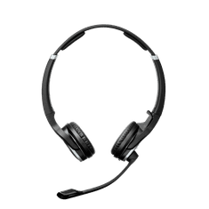 SENNHEISER EPOS | IMPACT DW Pro 2 USB ML - EU Headset Vezeték nélküli Fejpánt Iroda/telefonos ügyfélközpont Fekete, Ezüst (1000547)