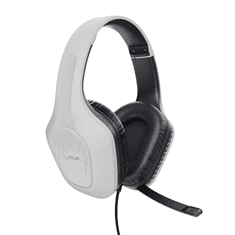 Trust GXT 415W Zirox Headset Vezetékes Fejpánt Játék Fehér (25147)