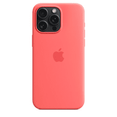 Apple MagSafe-rögzítésű iPhone 15 Pro Max szilikontok guava színű (MT1V3ZM/A) (MT1V3ZM/A)