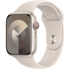 Apple Watch S9 Aluminium 45mm Polarstern (Sportarmband polarstern) M/L NEW (MR973QF/A)