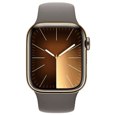 Apple Watch S9 Edelstahl Cellular 41mm Gold (Sportarmband tonbraun) S/M NEW (MRJ53QF/A)
