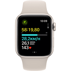 Apple Watch SE Aluminium Cellular 40mm Polarstern (Sportarmband polarstern) S/M NEW (MRFX3QF/A)