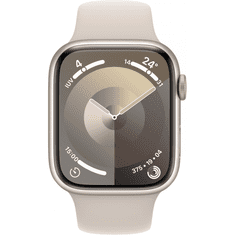 Apple Watch S9 Aluminium Cellular 45mm Polarstern (Sportarmband polarstern) M/L NEW (MRM93QF/A)