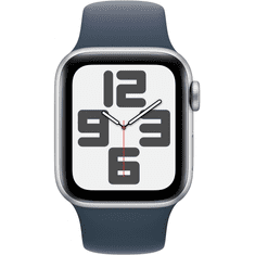 Apple Watch SE Aluminium Cellular 40mm Silber (Sportarmband sturmblau) M/L NEW (MRGM3QF/A)