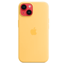 Apple MagSafe-rögzítésű iPhone 14 szilikontok napsugár színű (MPT23ZM/A) (MPT23ZM/A)