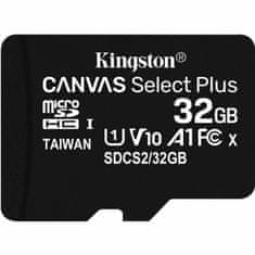 Kingston SDCS2 / 32GBSP 32 GB microSDHC Canvas Select Plus A1 CL10 100 MB/s adapter nélkül